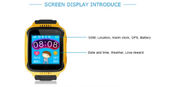 Nowy inteligentny telefon Q529 Kid z kolorowym ekranem dotykowym Inteligentny zegarek LBS GPS z funkcją aparatu