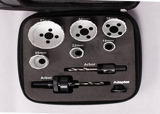 9PC HSS Bi Metal Otwornica Ustaw 35mm głęboką ranę szmatką sprawie