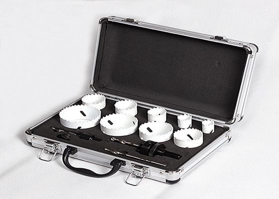 13PC drewno / tworzywo sztuczne Bi Metal Otwornica Ustaw 51mm 57mm 64mm Z Aluminium Case
