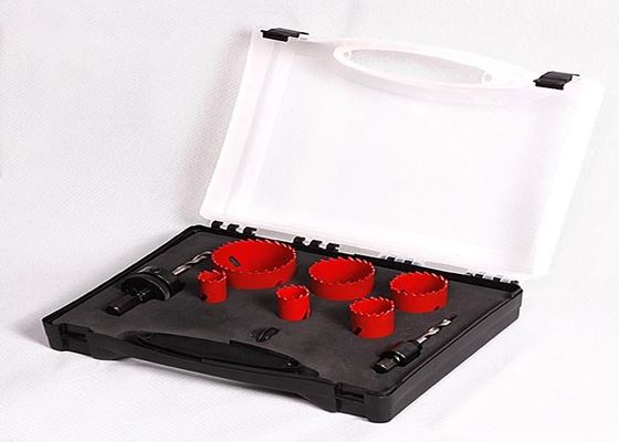 Elektrycy bimetaliczny Otwornica Zestaw wierteł o głębokości cięcia 38mm, plastikowym pudełku